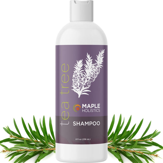 Tea Tree Shampoo for Oily Hair - Paraben and Sulfate Free Clarifying Shampoo for Build Up and Dry Scalp with Tea Tree Oil for Hair - Purifying