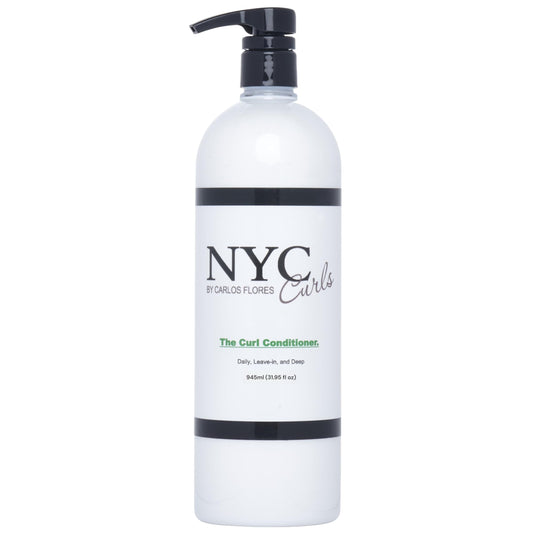 NYC Curls The Curl Conditioner | Daily, Leave-in, & Deep Conditioner for Curly, Coily, & Wavy Hair | 3 products in one | Silicone Free & Vegan | 945ml