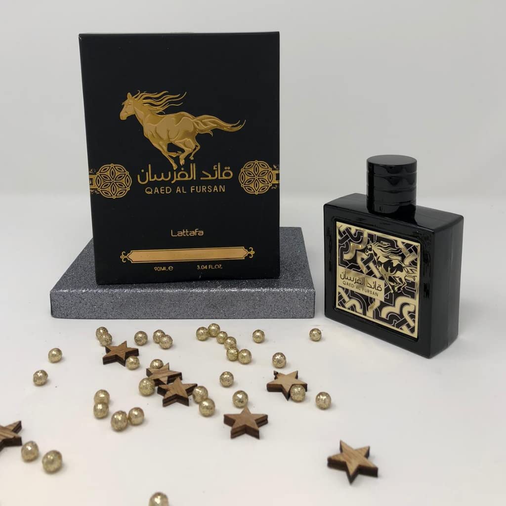 Lattafa Qaed Al Fursan - Oriental, Fruity, Fresh, Amber Wood - Eau de Parfum Long-Lasting Fragrance for Unisex, 3.40 Ounce / 100 ml Beauty and Personal Care Lattafa