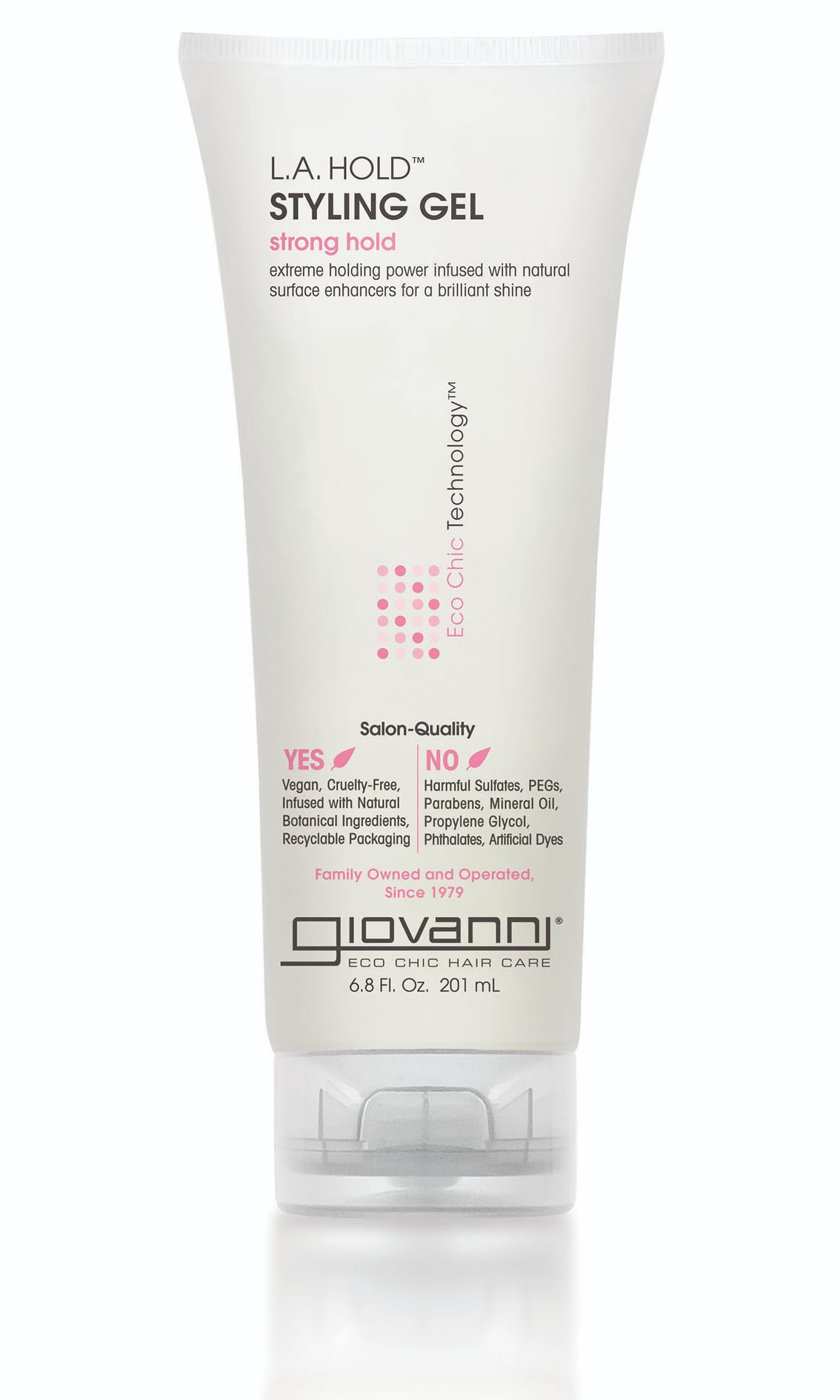 GIOVANNI L.A. Hold Styling Gel - Strong Hold, Hair Gel for Women and Men, Vegan, No Parabens or Phthalates, Infused with Natural Botanical