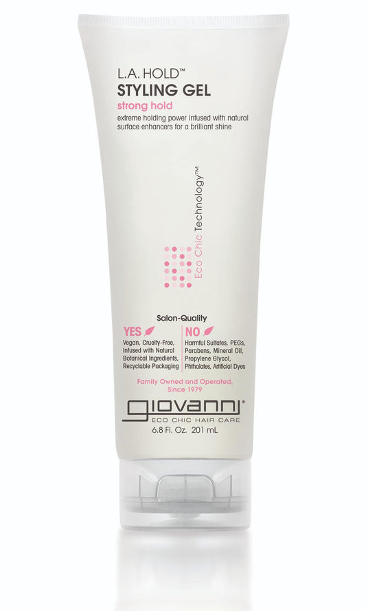 GIOVANNI L.A. Hold Styling Gel - Strong Hold, Hair Gel for Women and Men, Vegan, No Parabens or Phthalates, Infused with Natural Botanical Beauty & Personal Care GIOVANNI