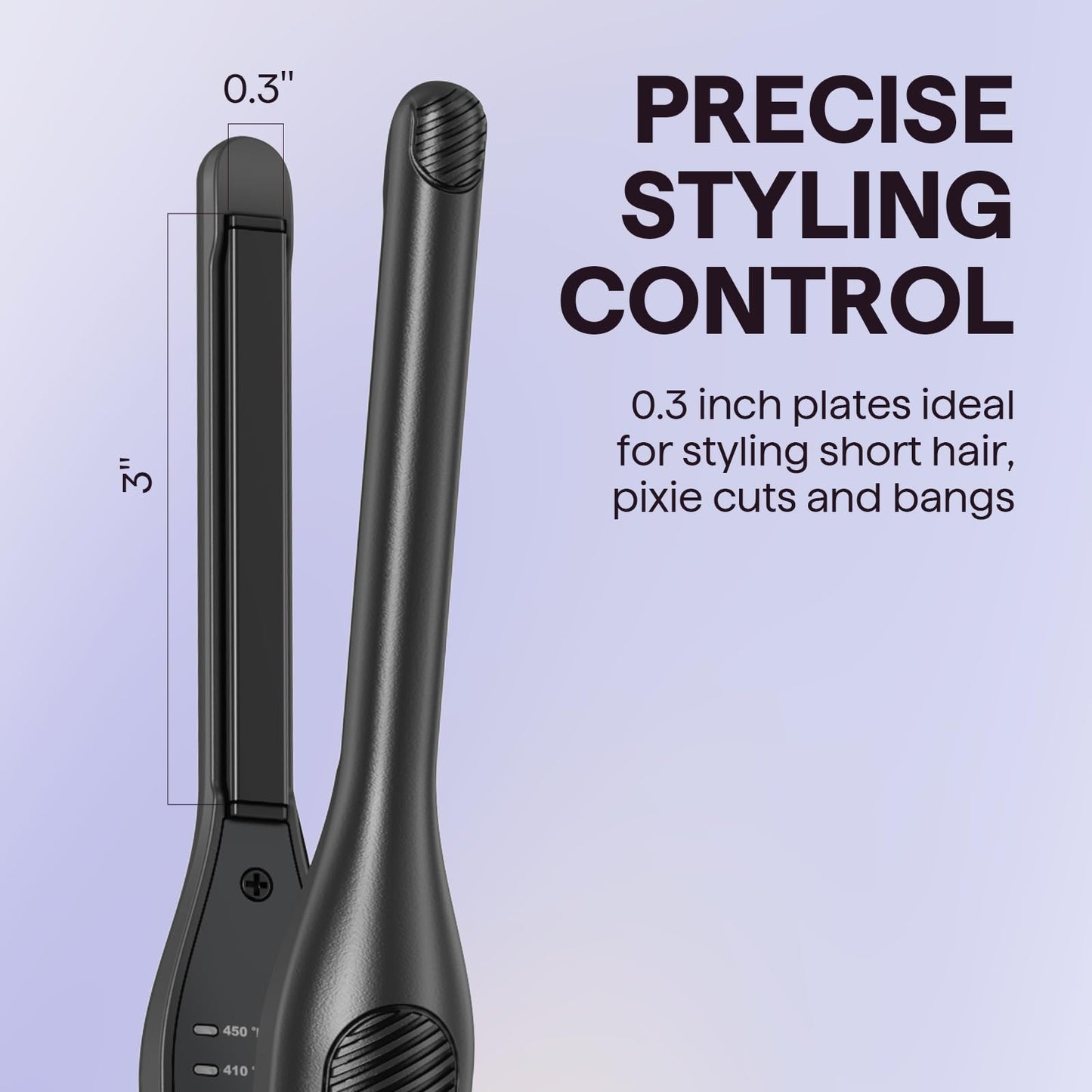 Wavytalk 0.3" Pencil Flat Iron Small Straightener for Short Hair&Pixie Cut Beauty and Personal Care wavytalk