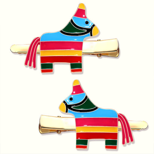 Cinco De Mayo Hair Clips Mexican Fiesta Hairpins for Women Statement Cactus Chili Pinata Sombrero Alligator Clips Mexican Hair Accessory Gifts