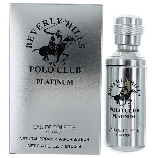 Beverly Hills Polo Club PLATINUM Eau De Toilette for Men - Dynamic Spicy Citrus Woody Scent - Long-Lasting Confidence - 1.7 fl oz (50 ml) Beauty & Personal Care Beverly Hills Polo Club