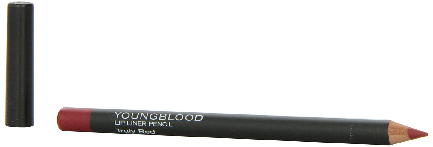Youngblood Clean Luxury Cosmetics Lip Liner Pencil, Truly Red | Long Lasting Creamy Matte Lip Liner Pencil | Cruelty Free, Paraben Free, Gluten Free