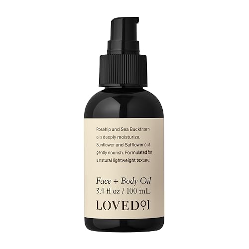 Loved01 Face & Body Oil, John Legend Skincare, Vitamin A & E, Fades Scars, Stretch Marks & Hyperpigmentation, Lightweight Non-Greasy, Daily Hydration