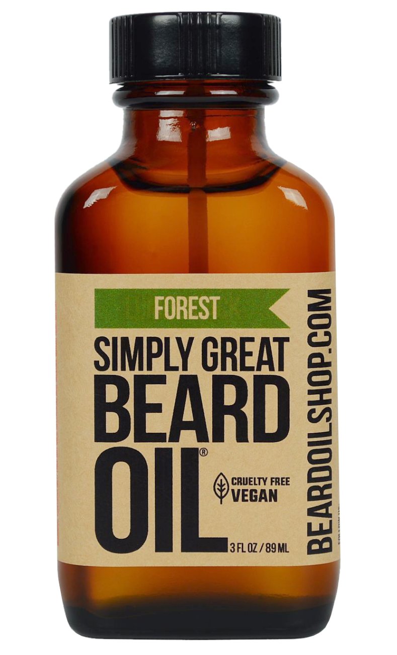 Simply Great Beard Oil - FOREST Scented - Holiday Gifts - Stocking Stuffers - Beard Conditioner - 3 Oz - Easy Applicator - Natural - Vegan and Cruelty Beauty and Personal Care Simply Great Beard Oil