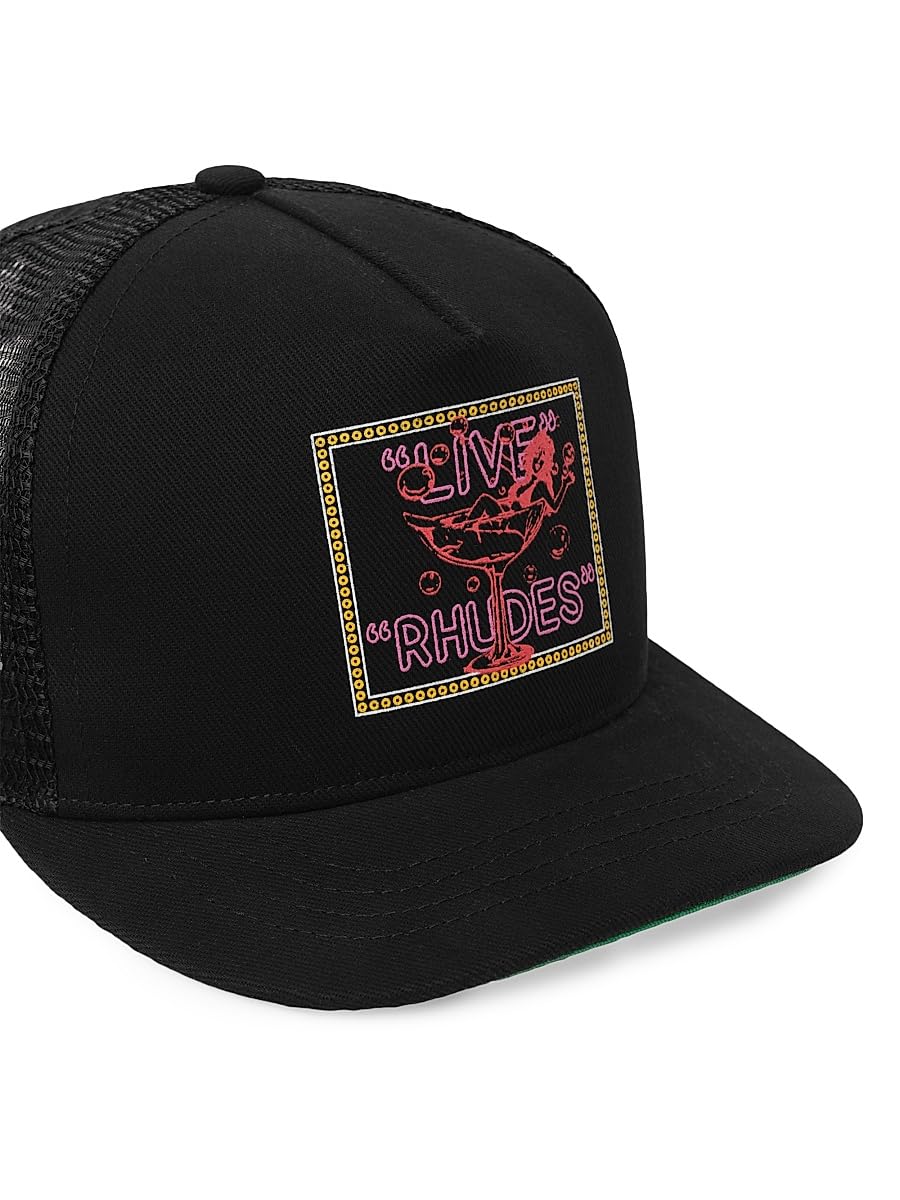 Rhude, Live Logo Trucker Hat, Black