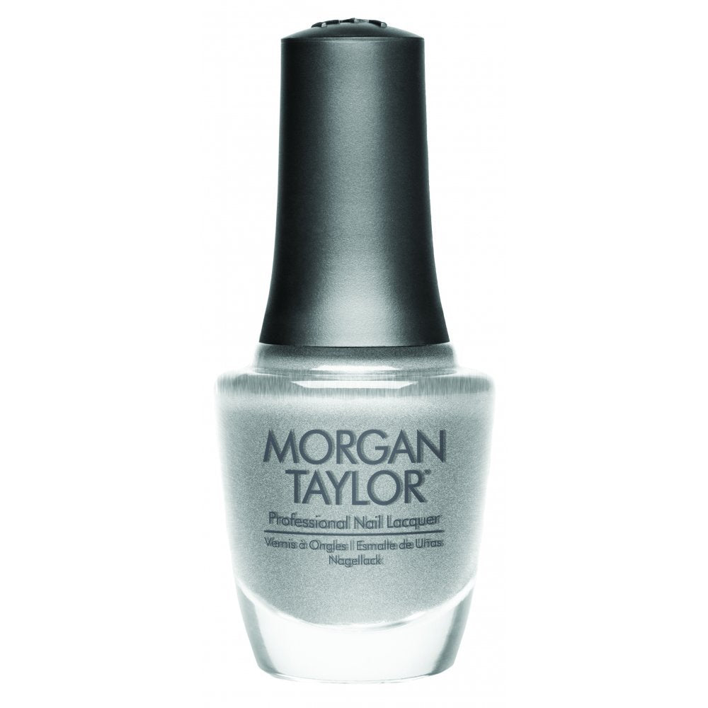 Morgan Taylor Nail Lacquer (Tinsel My Fancy) Silver Sparkle Professional Lacquer, Vibrant, Chip-Resistant, Fast-Drying, Long-Lasting, High-Shine Beauty & Personal Care Morgan Taylor