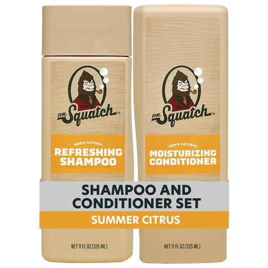 Dr. Squatch Men's Natural Shampoo and Conditioner Set - Sulfate & Paraben Free Natural Shampoo and Conditioner for Men - Scalp Nourishing Formula Beauty & Personal Care Dr. Squatch