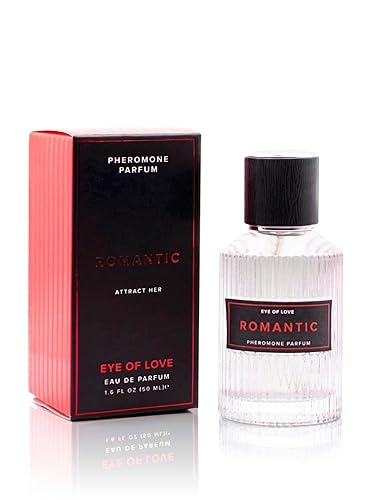 Eye of Love Romantic Pheromone Cologne for Men - Sandalwood Mint Perfume with Lemongrass & Vanilla - Long Lasting Plant-Based Fragrances for Date