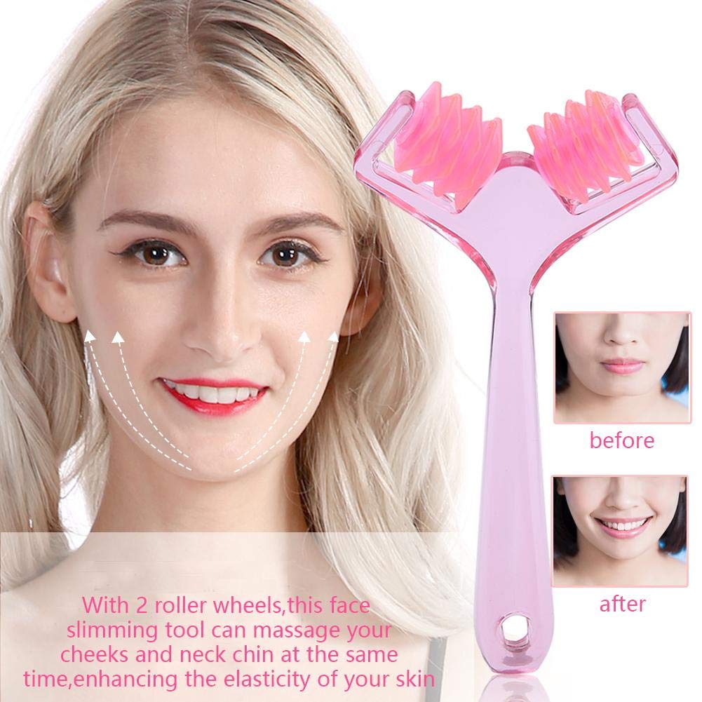Face Roller Massager,Slimming Remove Chin Neck Tightening Skin Face Fat Remover Manual Massage Tool,Beauty Tools Anti Aging Skin Care Face Up