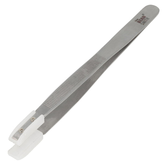The Beadsmith Nylon Jaw Tweezers - 5.5” Craft Tool for Wire Straightening w/ 0.85” Non-Marring Soft Nylon Tips, Made of Stainless Steel Beauty and Personal Care The Beadsmith