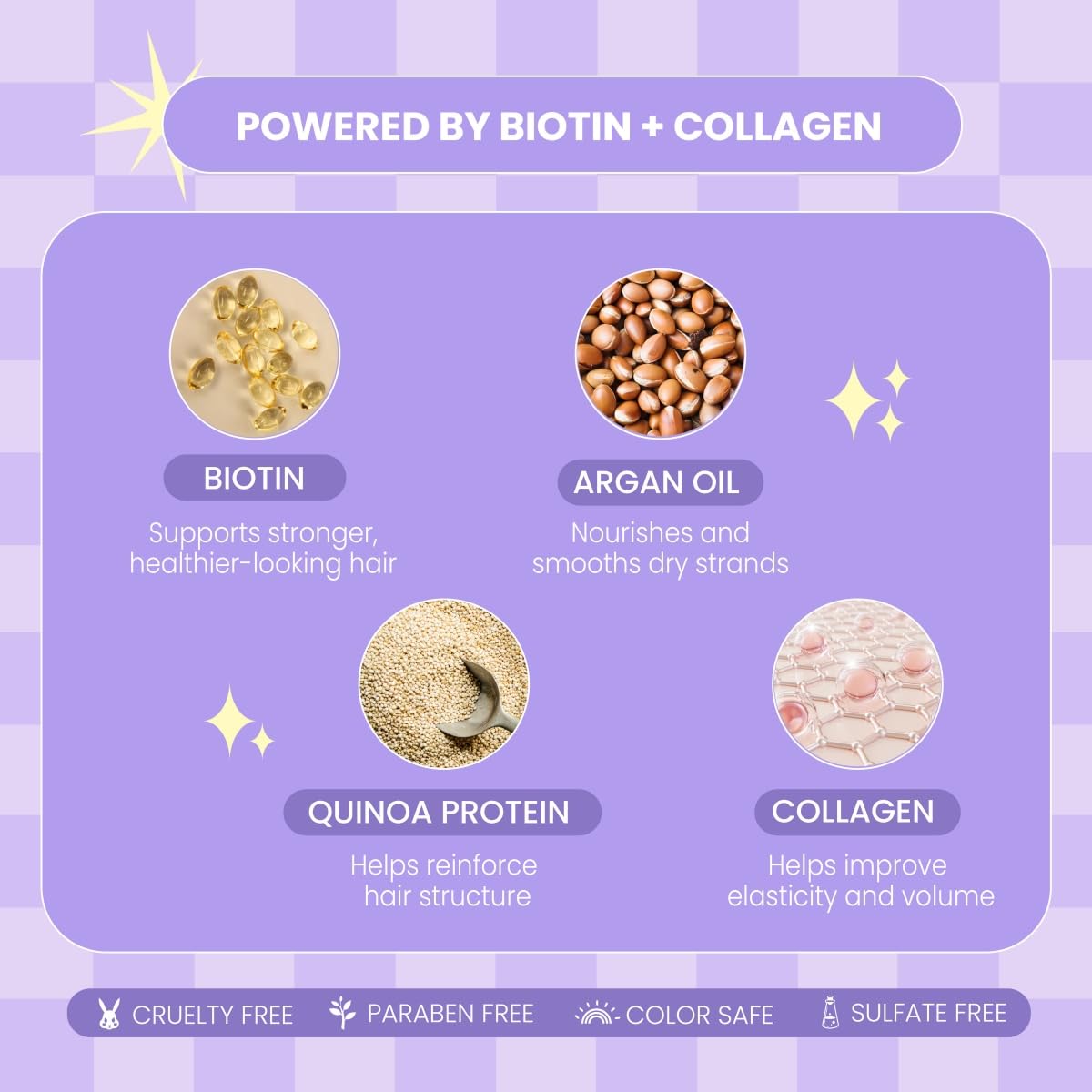 L LUSETA Biotin & Collagen Shampoo & Conditioner Set (2 x 33.8oz) - Thickening for Hair Growth, Infused with Argan Oil to Repair Dry, Damaged Hair