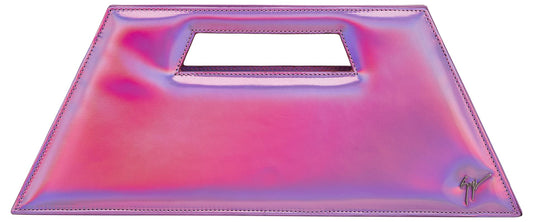 Giuseppe Zanotti, Meloee Leather Clutch, One Size, Pink