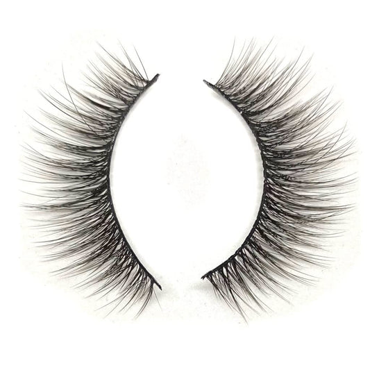 Natural Flutter Lashes by Uptown Lashes, Natural Look False Eyelashes with a Soft, Glam Look - Available in Silk Synthetic Fake Lashes & Mink