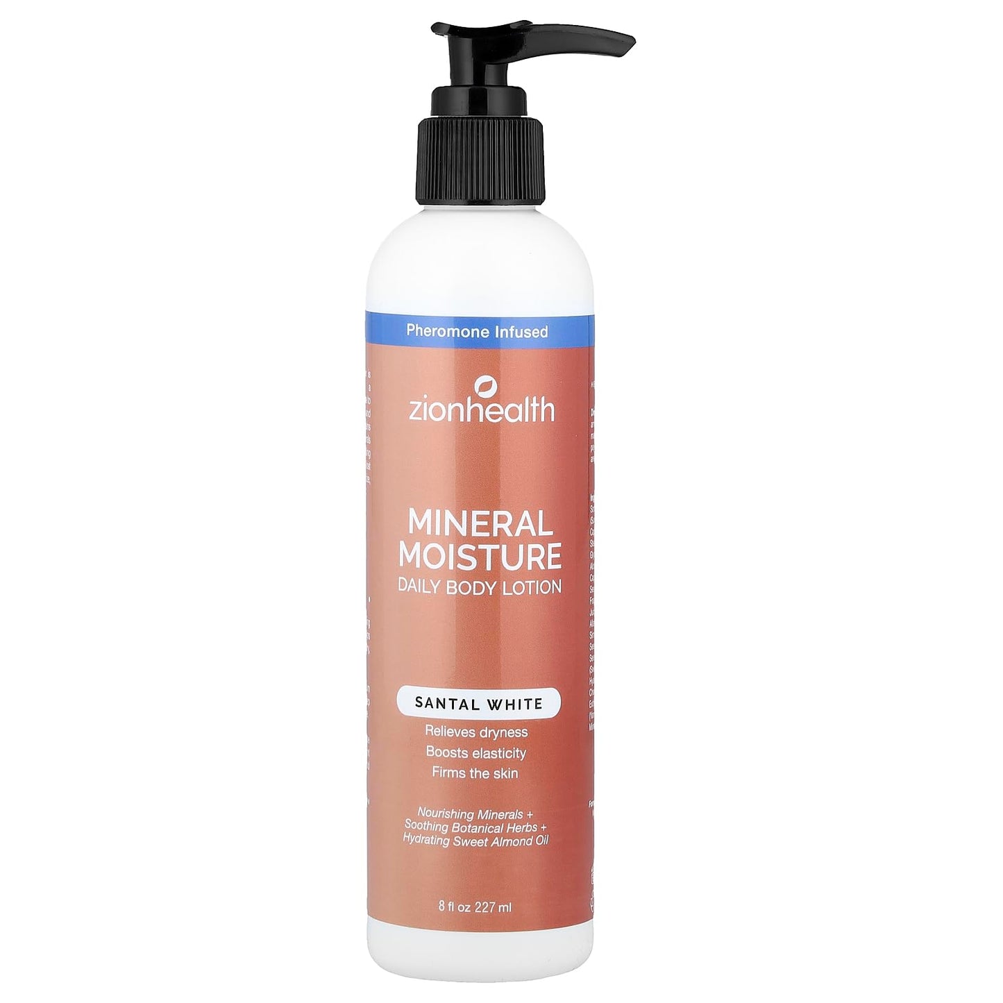 Zion Health Mineral Moisture Daily Body Lotion, Santal White, 8 fl oz (227 ml)