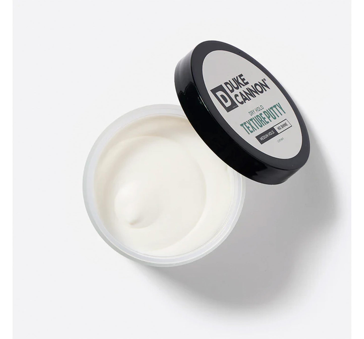 Duke Cannon Supply Co. Supply Co. Dry Hold Texture Putty - Medium Hold Hair Putty - Ideal for short to medium styles and all textures - No Shine