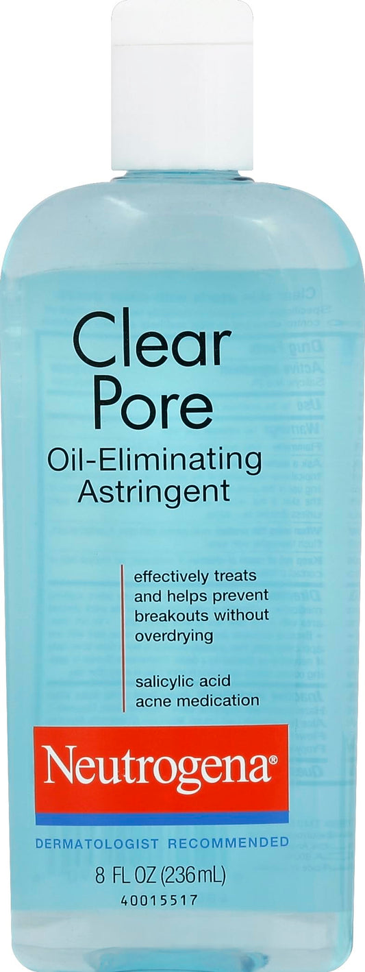 Neutrogena Clear Pore Oil Eliminating Astringent, 8 Fl Oz