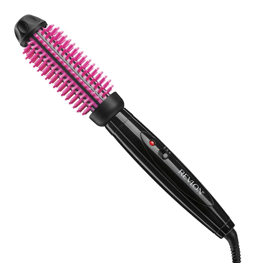REVLON Silicone Bristle Heated Hair Styling Brush | Fast, Long Lasting Volume for Easy Styling | 1" Barrel for Full Body and Smooth Styles