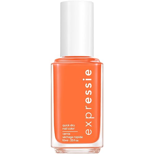 essie Expressie Nail Polish, Quick-Dry Coral Orange Nail Polish, Vegan, Strong At 1%, 0.33 fl oz Beauty & Personal Care essie
