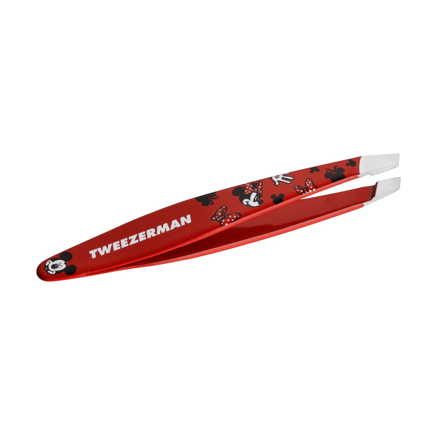 Tweezerman Disney's Mickey Mouse & Minnie Mouse We Got Ears Mini Slant Tweezer - Tweezers for Eyebrows, Travel Tweezers for Eyebrows, Facial Hair