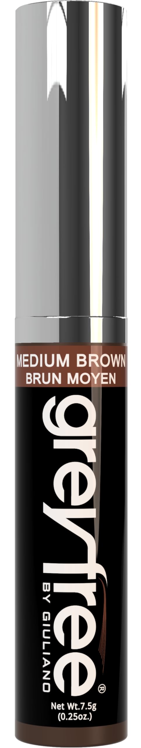 Greyfree Precision Root Touch-Up for Hairlines, Brows & Beard | Temporary Gray Coverage (MEDIUM BROWN)