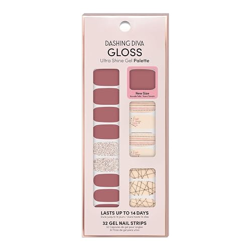 Dashing Diva Gloss Ultra Shine Gel Nail Strips 34 Strips & Nail File (Inside Edition) Beauty & Personal Care Dashing Diva