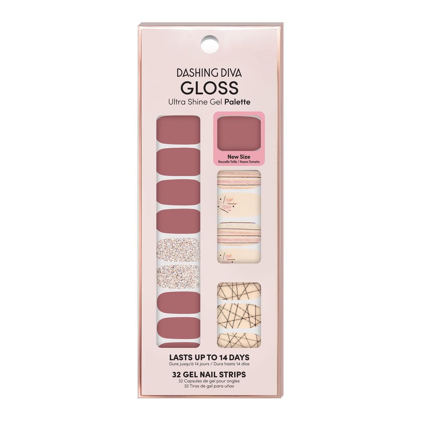 Dashing Diva Gloss Ultra Shine Gel Nail Strips 34 Strips & Nail File (Inside Edition) Beauty & Personal Care Dashing Diva