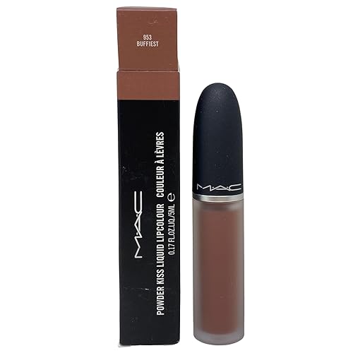 MAC Cosmetics Powder Kiss Liquid Lipcolour - 953 Buffiest (Midtone nudey pink) .17 oz / 5 ml