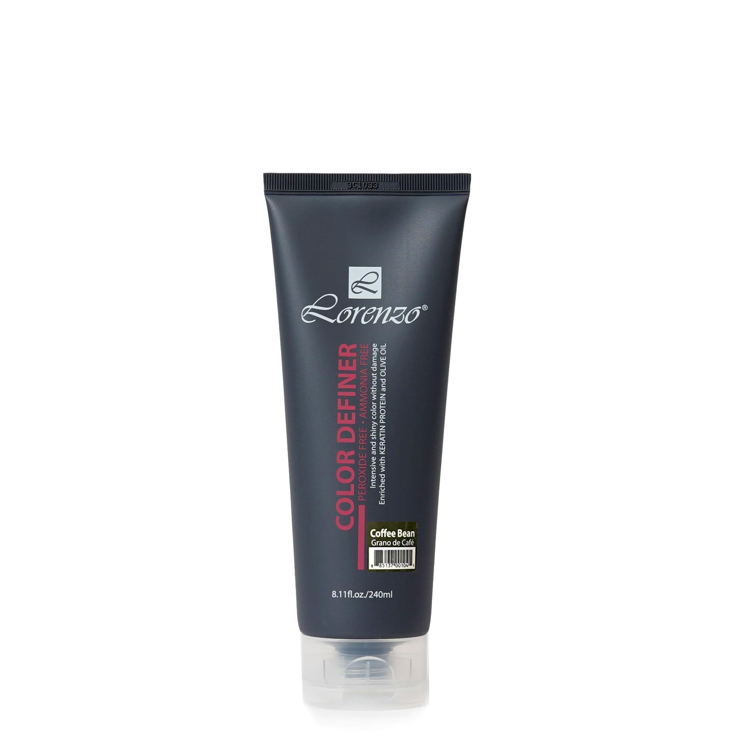 L Lorenzo Color Definer Cellophane 8.11fl.oz/240ml | Peroxide & Ammonia Free | Glossy hair Brilliant color without Damaged Hair | Stain Remover Inside
