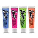 Zinka Colored Sunblock Zinc Waterproof Nosecoat 4 Pack Bundle .6oz Tube - Blue/Pink/Green/Orange