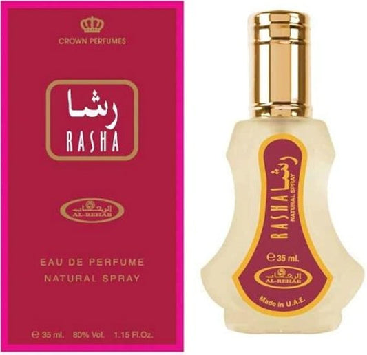 Rasha - Al-Rehab Eau De Natural Perfume Spray - 35 ml (1.15 fl. oz) Beauty & Personal Care Al Rehab