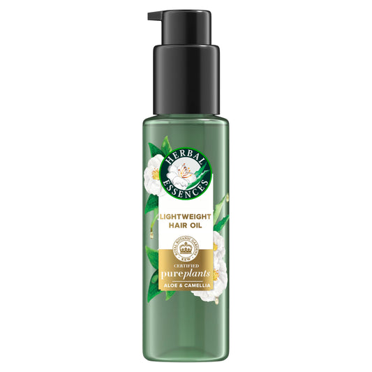 Herbal Essences Lightweight Hair Oil, Certified Pure Plants, with Aloe and Camellia Flower Oil, 3.2 fl oz Beauty & Personal Care Herbal Essences