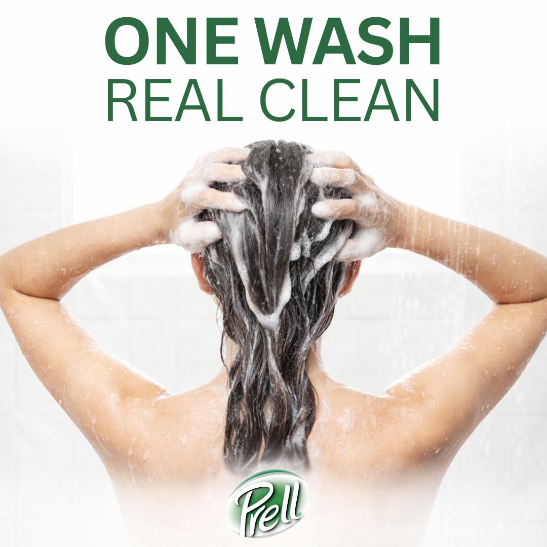 Prell 2-in-1 Shampoo & Conditioner - Classic Clean Deep Cleansing & Lightweight Conditioning for Shiny Healthy Hair | 13.5 oz