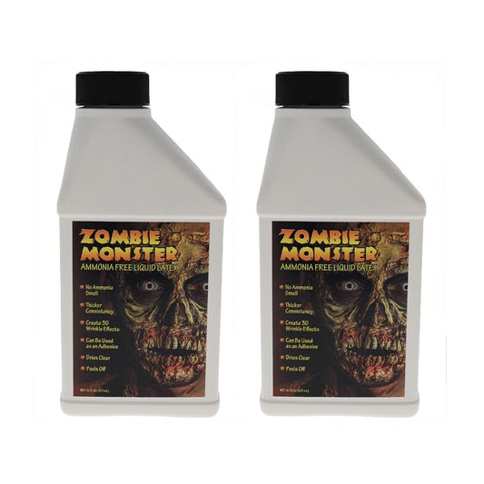 FX Zombie Ammonia Free Liquid Latex (2 Pack) For Halloween Costume, Zombie, Vampire, Monster Make Up & Dress Up, Special Effects, Parties and Cosplay
