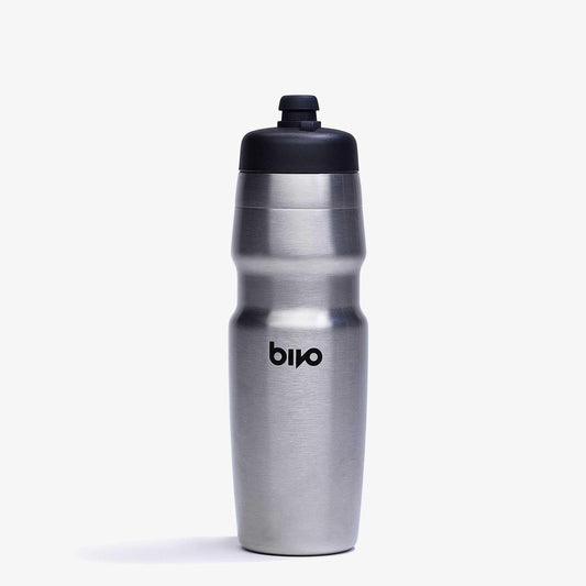 Bivo Duo 25oz Non Insulated Stainless Steel Bike Water Bottle - Lightweight for Cycling, Hiking, Sports - No Plastic Taste, Fits Most Cages…