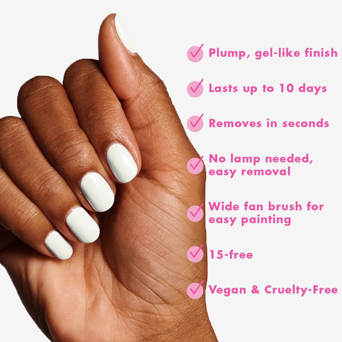 Olive & June Long Lasting Summer Nail Polish | Plump Gel-Like Finish No Lamp Needed | Lasts up to 10 days | Salon-Quality 15-Free Vegan & Cruelty-Free Beauty & Personal Care Olive & June