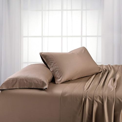 Royal Hotel Bedding ABRIPEDIC Pillowcases, Viscose from Bamboo, Pillowcases Set 600 Thread Count, Silky Soft Pillowcases, Viscose from Bamboo, 2PC
