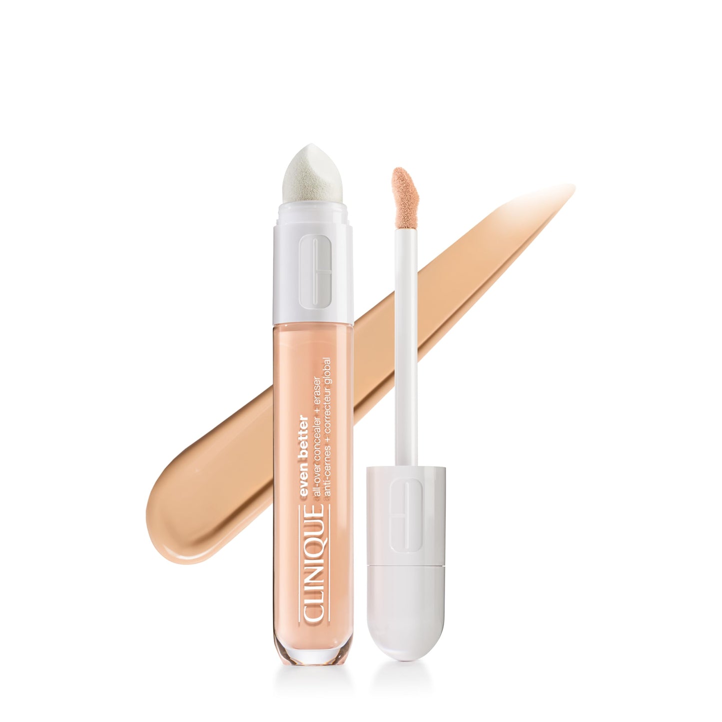 Clinique Even Better All-Over Full Coverage Concealer + Eraser Makeup For Dark Undereye Circles | With Hyaluronic Acid + Caffeine | Hydrating