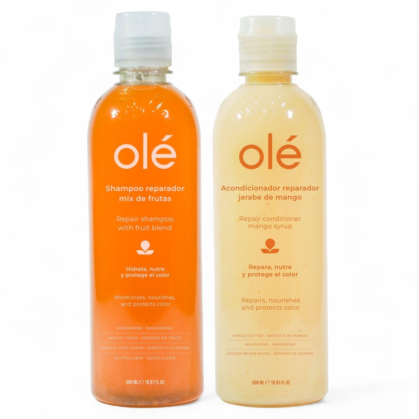 OLÉ Blond Duo Pack - Fruit Mix Shampoo Long Lasting Antioxidant 16.9 fl. oz. + OLÉ Mango Butter & Tangerine Extract Conditioner 16.9 fl. oz.