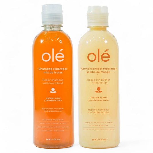 OLÉ Blond Duo Pack - Fruit Mix Shampoo Long Lasting Antioxidant 16.9 fl. oz. + OLÉ Mango Butter & Tangerine Extract Conditioner 16.9 fl. oz.