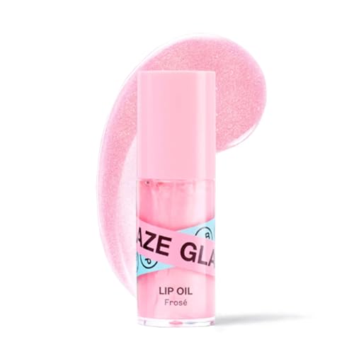 Innbeauty Project Glaze Lip Oil Frosé, Hydrating Vegan Lip Oil Gloss Hybrid, 0.2 OZ