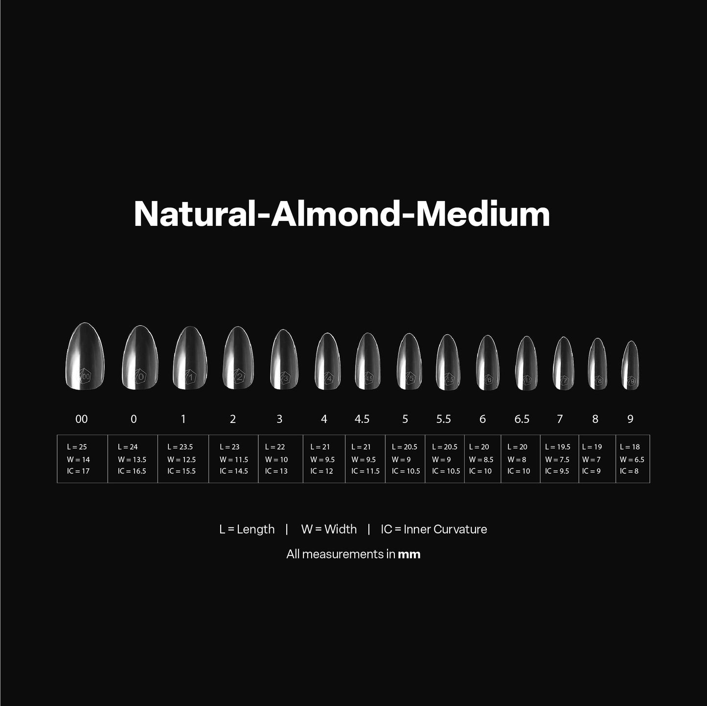 Apres Gel-X® Almond Box of Nail Tips | 280 Gel-X Tips, Soft Tips, 14 Sizes 00-9 | Half-sizes Included (Natural Almond Medium, 280 Count) Beauty & Personal Care APRÉS