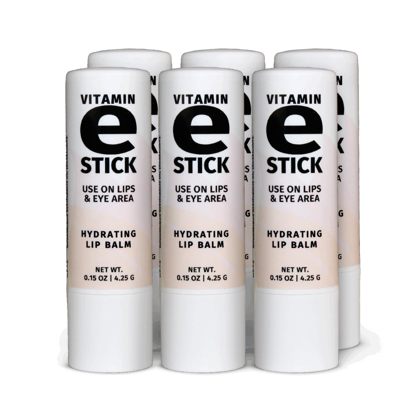 Reviva Labs Vitamin E Stick - Hydrating Lip Balm for Chapped Lips & Under Eye Care - Moisturizing with Beeswax, Shea Butter & Allantoin - Vitamin E
