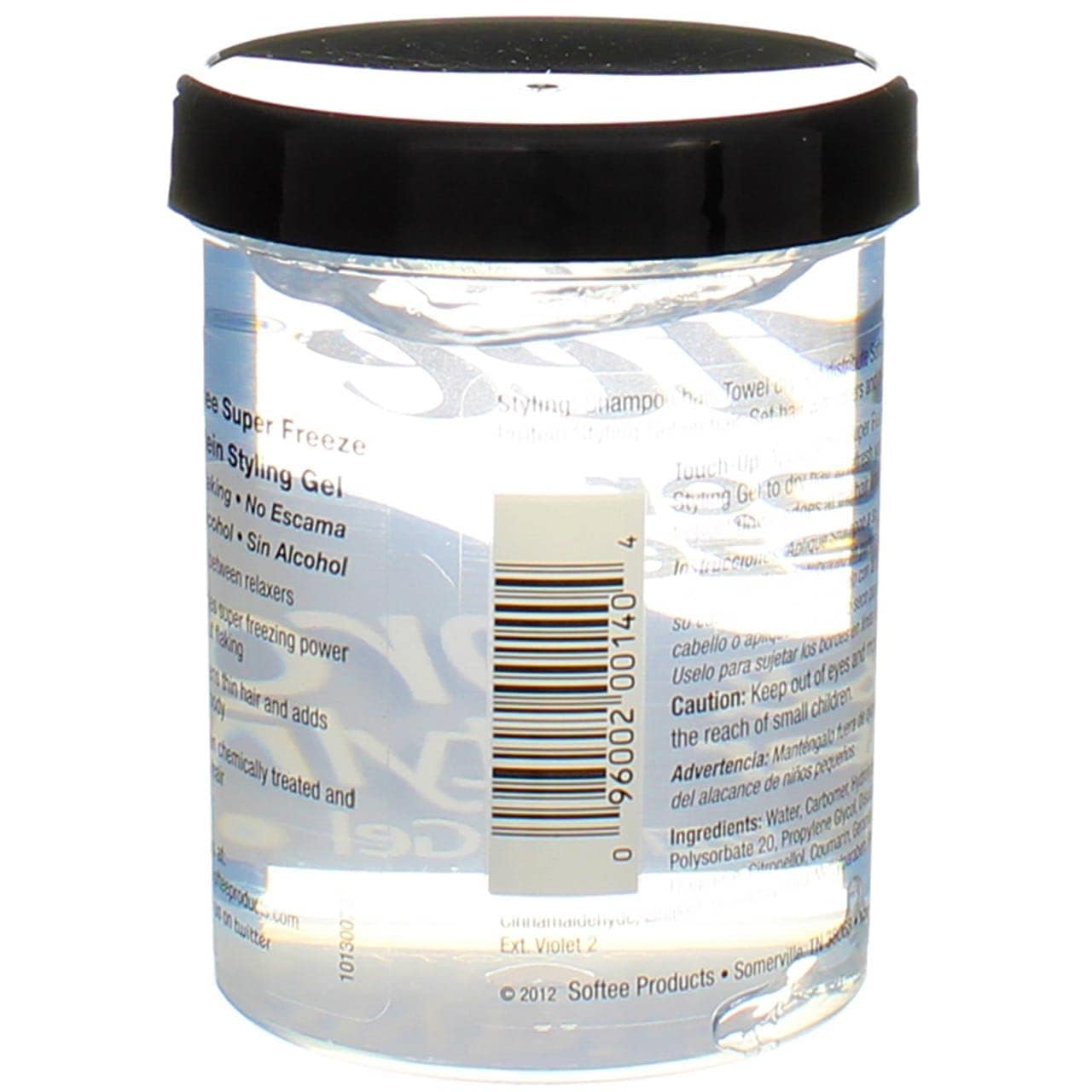 Softee Protein Super Freeze Hair Styling Gel 8 Oz,Pack of 3