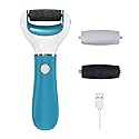 Electric Foot File Callus Remover Professional, 2-Speed Rechargeable Pedicure Tool for Remove Calluses, Dry, Hard, Dead, Cracked Skin, Includes 2