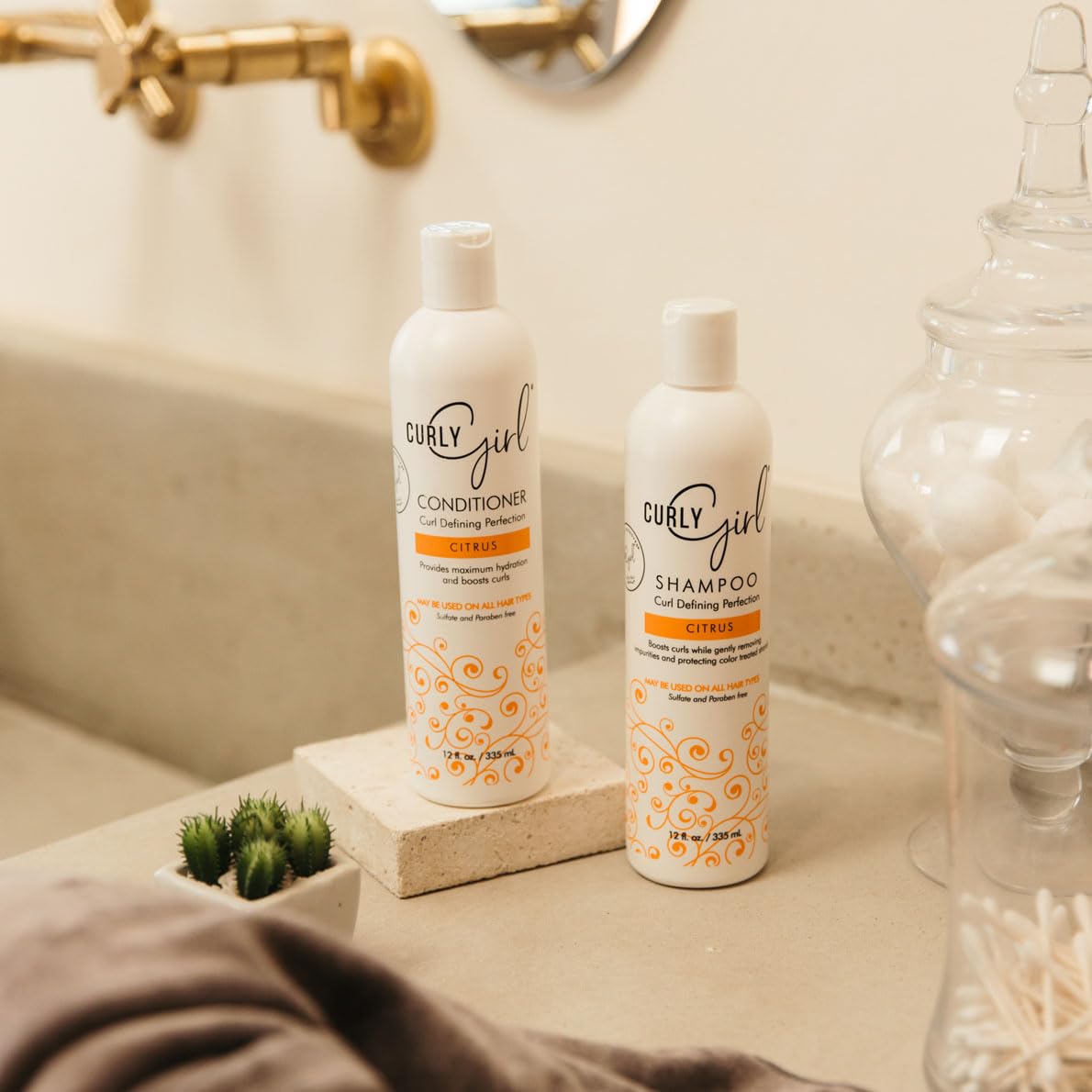 Curly Girl Curl Hair Shampoo Conditioner Set 12 oz Bottles Curly Girl Method Approved Curly Girls Hair Care Frizz Control