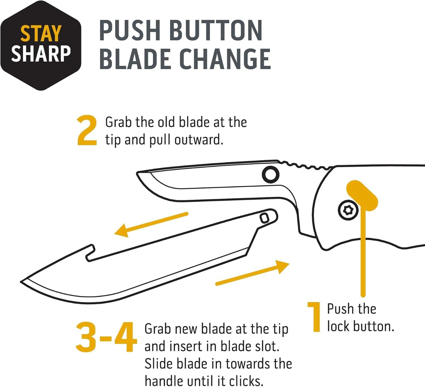OUTDOOR EDGE Razor VX4 - Carbon Fiber Over Blue G10 with Black Drop Point - Replaceable Blade EDC Folding Pocket Knife - 3" Blade, Ceramic Ball Beauty and Personal Care OUTDOOR EDGE