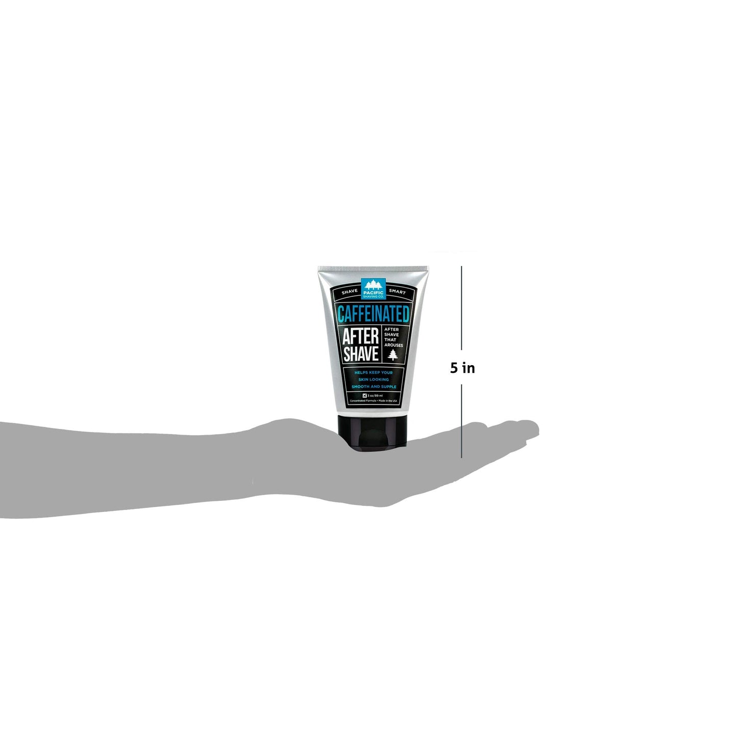 Pacific Shaving Company Caffeinated Aftershave - Helps Reduce Appearance of Redness, With Safe, Natural, and Plant-Derived Ingredients, Soothes Skin…